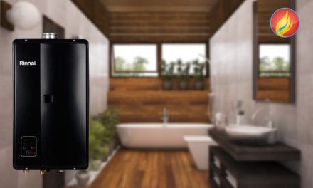 grande lançamento rinnai: Aquecedor a gás Rinnai Black