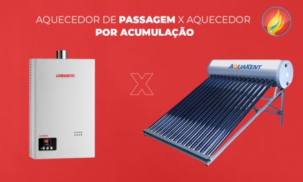 Aquecedor de passagem x Aquecedor por acumulação