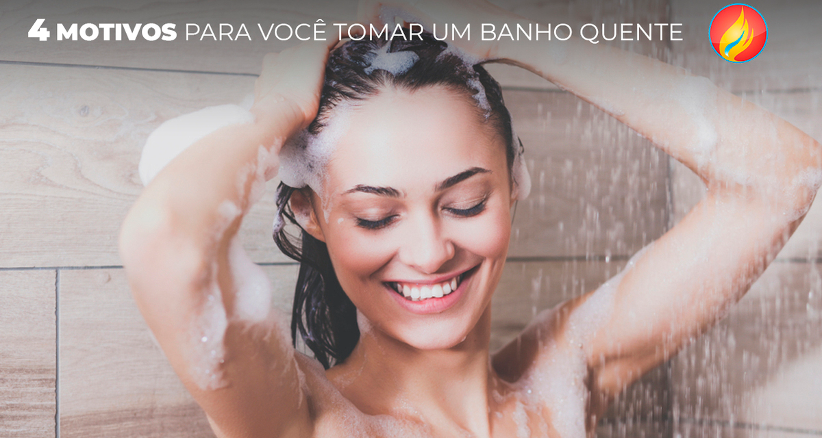 4 motivos para você tomar um banho quente